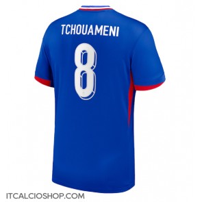 Francia Aurelien Tchouameni #8 Prima Maglia Europei 2024 Manica Corta